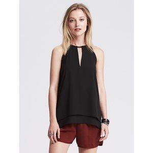 NWT Banana Republic Keyhole Layered Halter